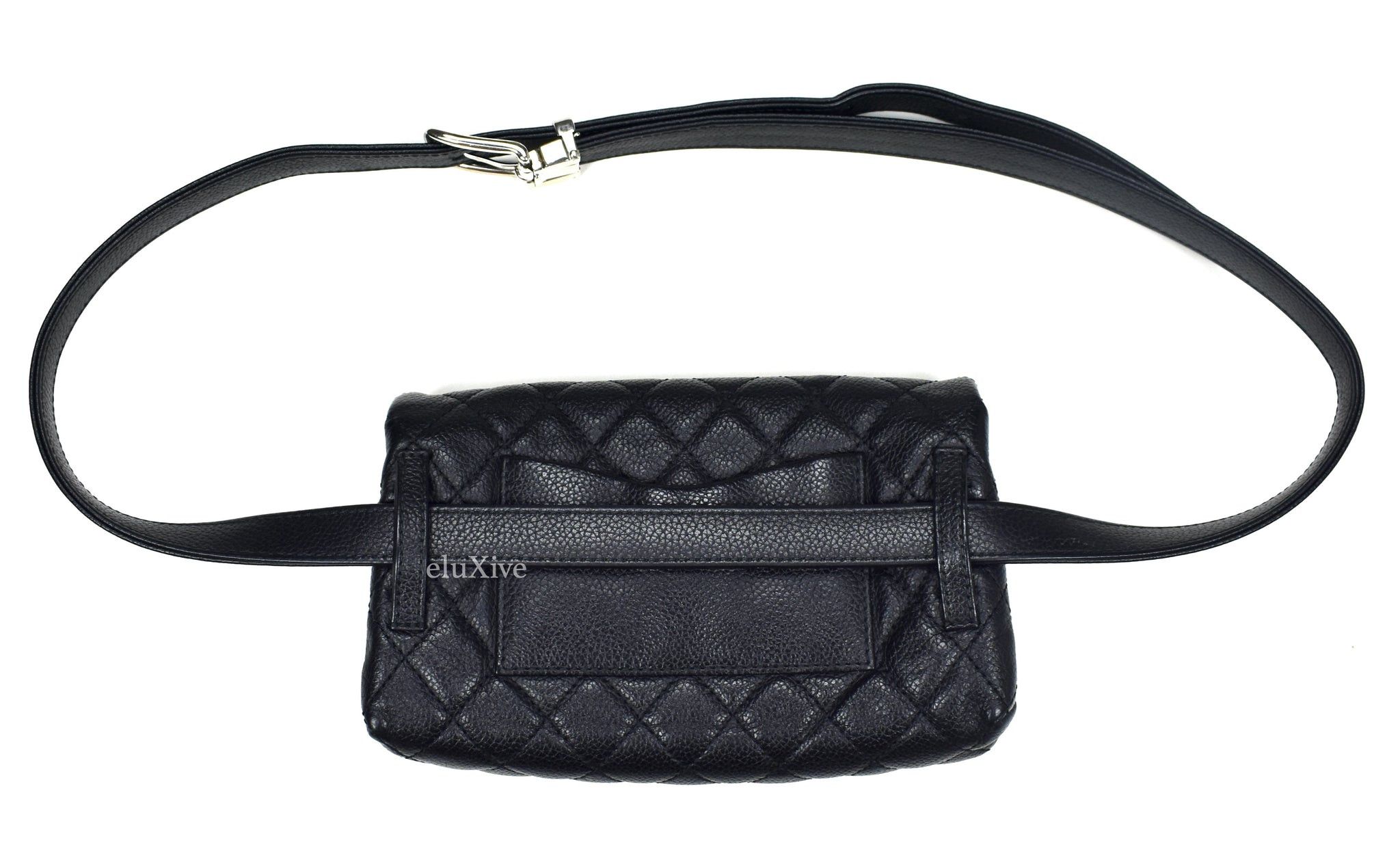 Chanel Black Quilted Leather 2.55 Reissue Uniform Belt Bag - 4