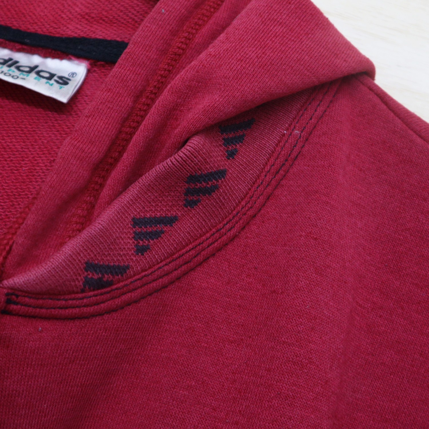 Vintage 90s ADIDAS Mini Logo Embroidered Halfzip Sweater Sweatshirt Hoodie - 5
