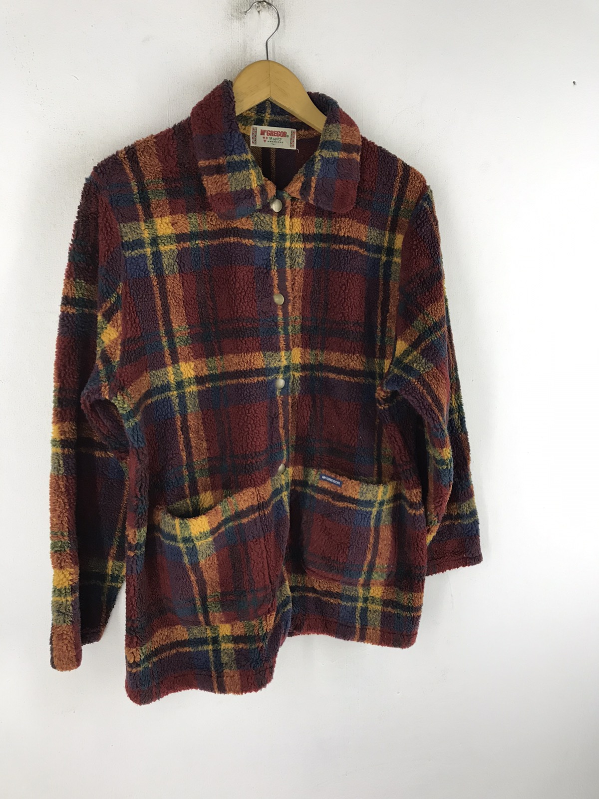 Vintage - McGREGOR HAPPY AMERICAN TARTAN FLEECE JACKET - 4