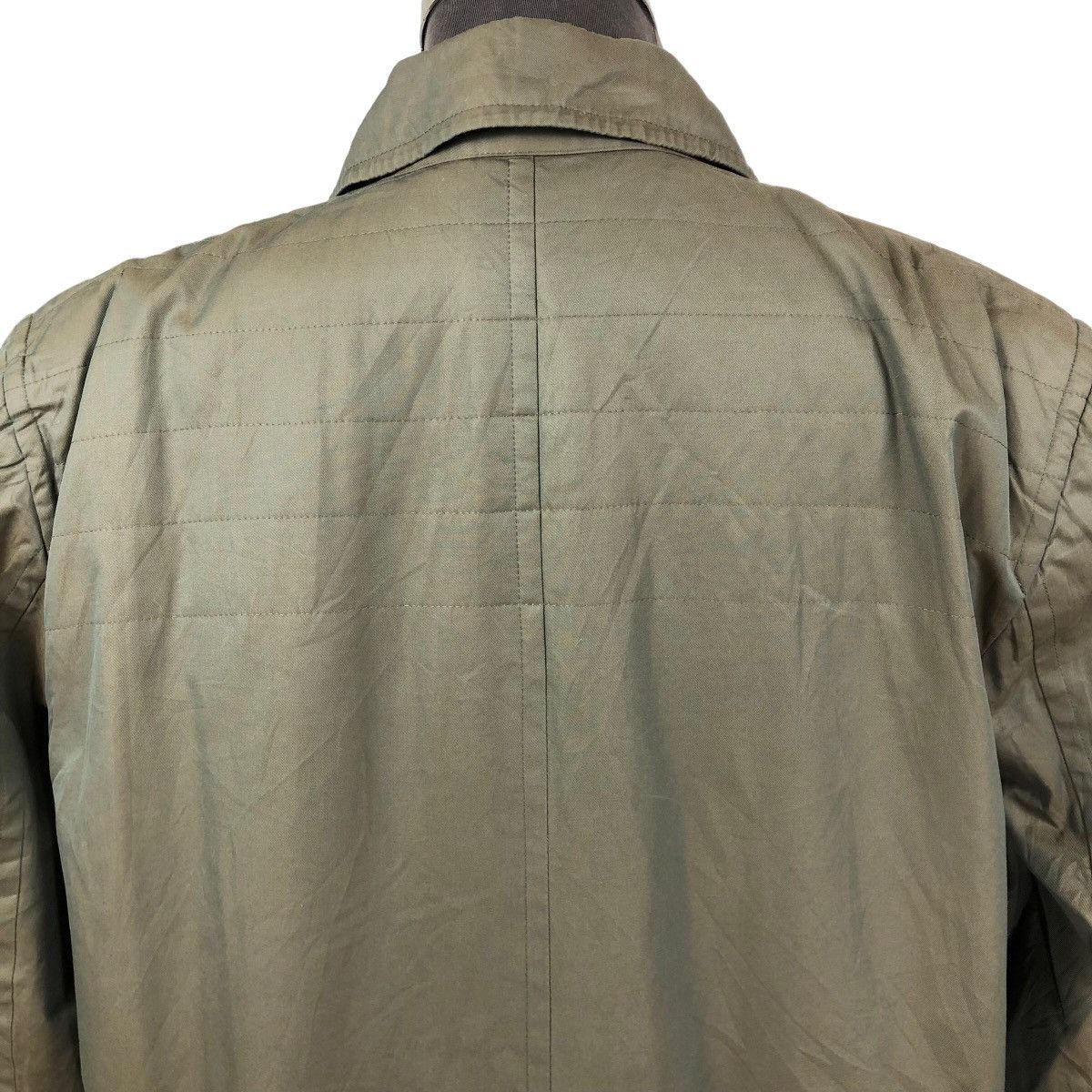 Vintage 90s Comme Des Garcons Homme Khaki Sphere Car Coat - 20