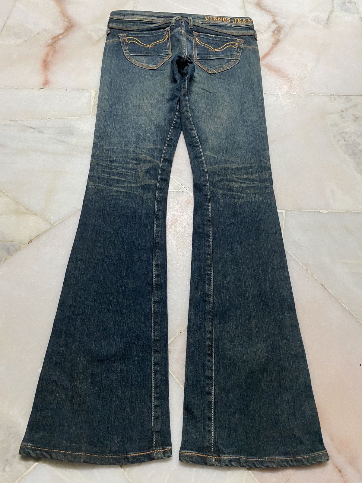 Flare💥Vintage 90s Style Vienus Jean Mudwash Sick Flare Style - 13