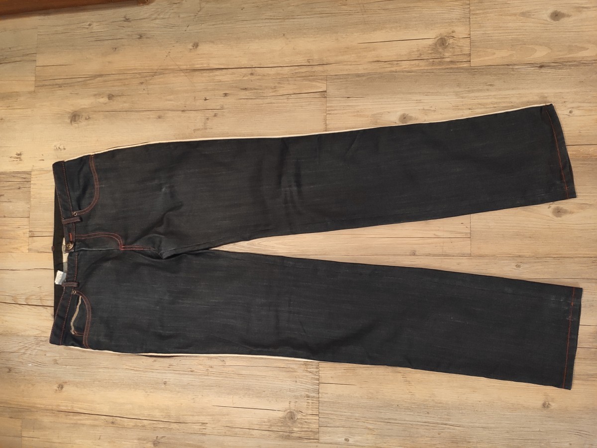 GRAIL! SS08 logo denim pants.Like Saint Laurent - 4