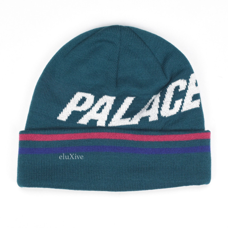Ferghouse Logo Knit Teal Beanie DS - 1