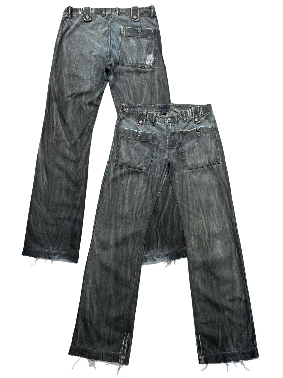Rare🔥Diesel MultiPocket Distressed Baggy Bondage Jeans 34x34 - 1