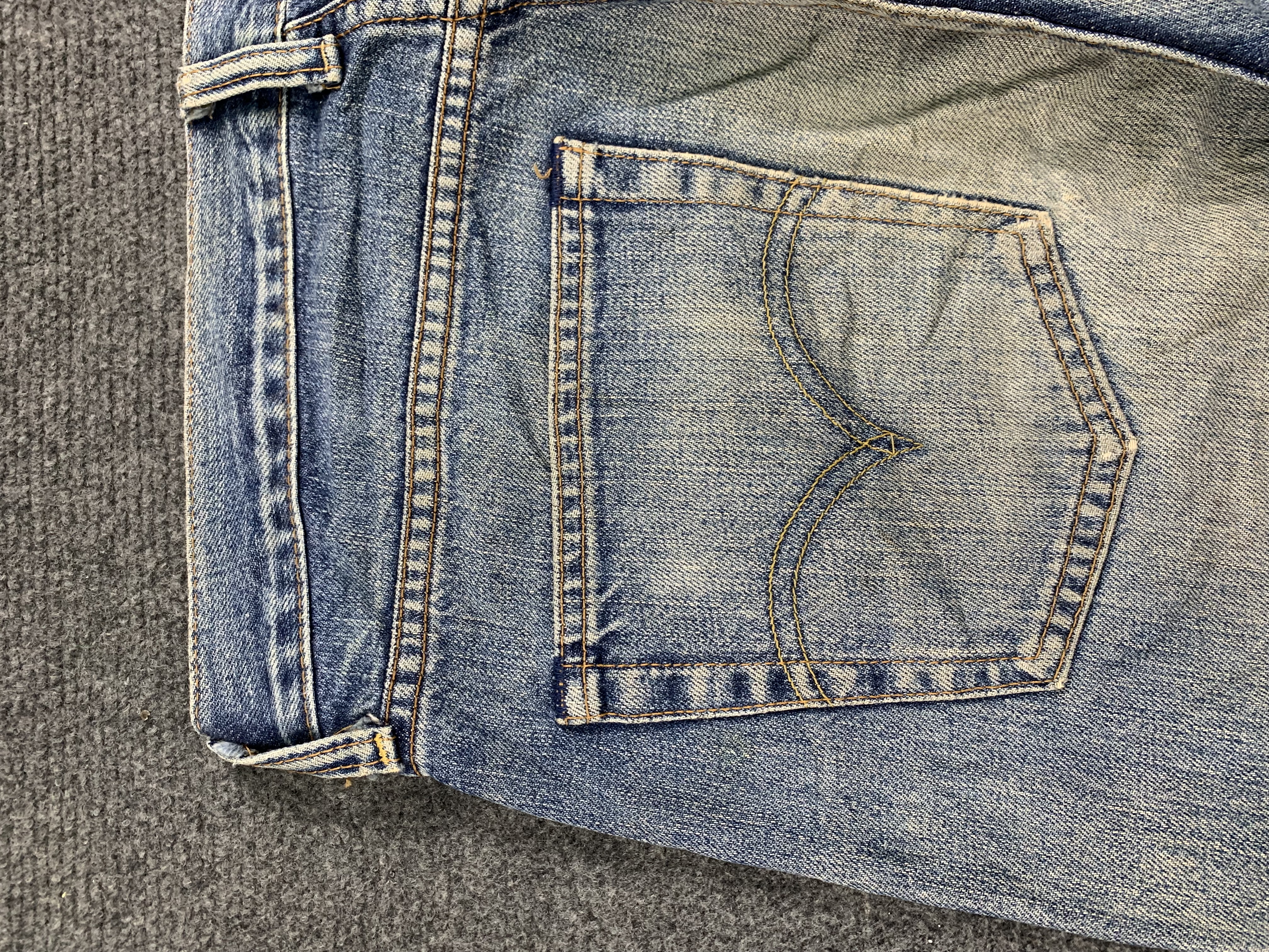 Vintage - Vintage 90s Levis 503 Selvedge Faded Blue Jeans - 19