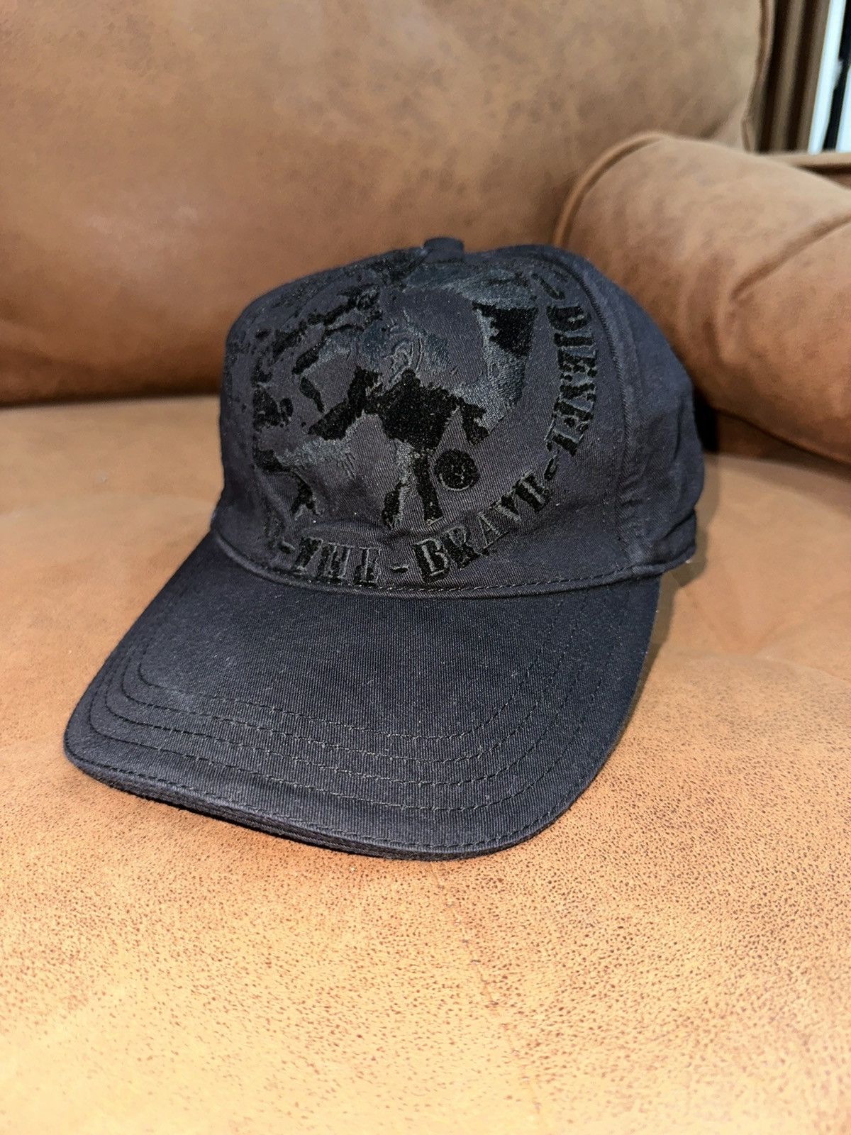 Diesel Black Velvet Hat - 5