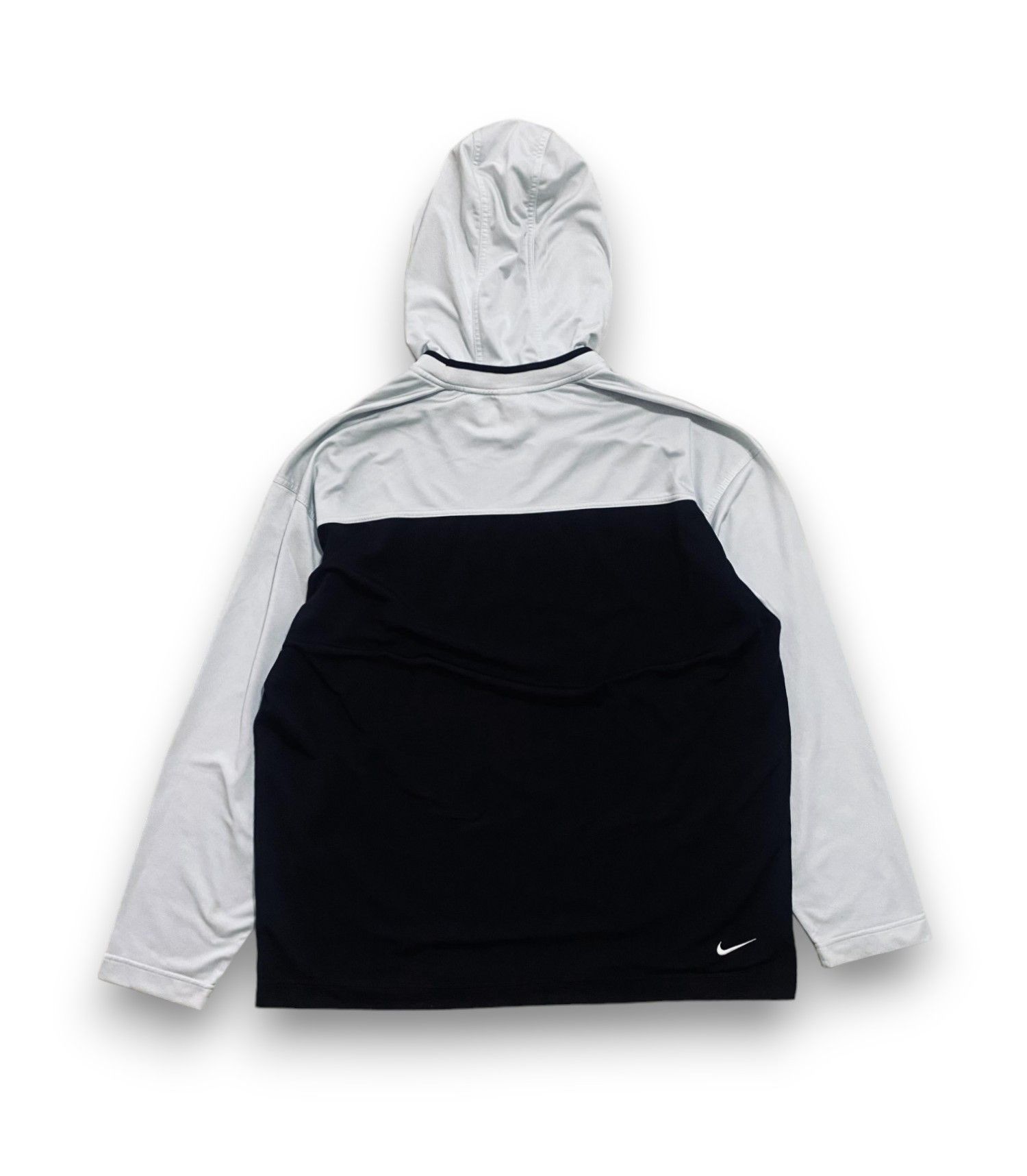 Nike Vintage Hoodie Big Logo Black White - 4