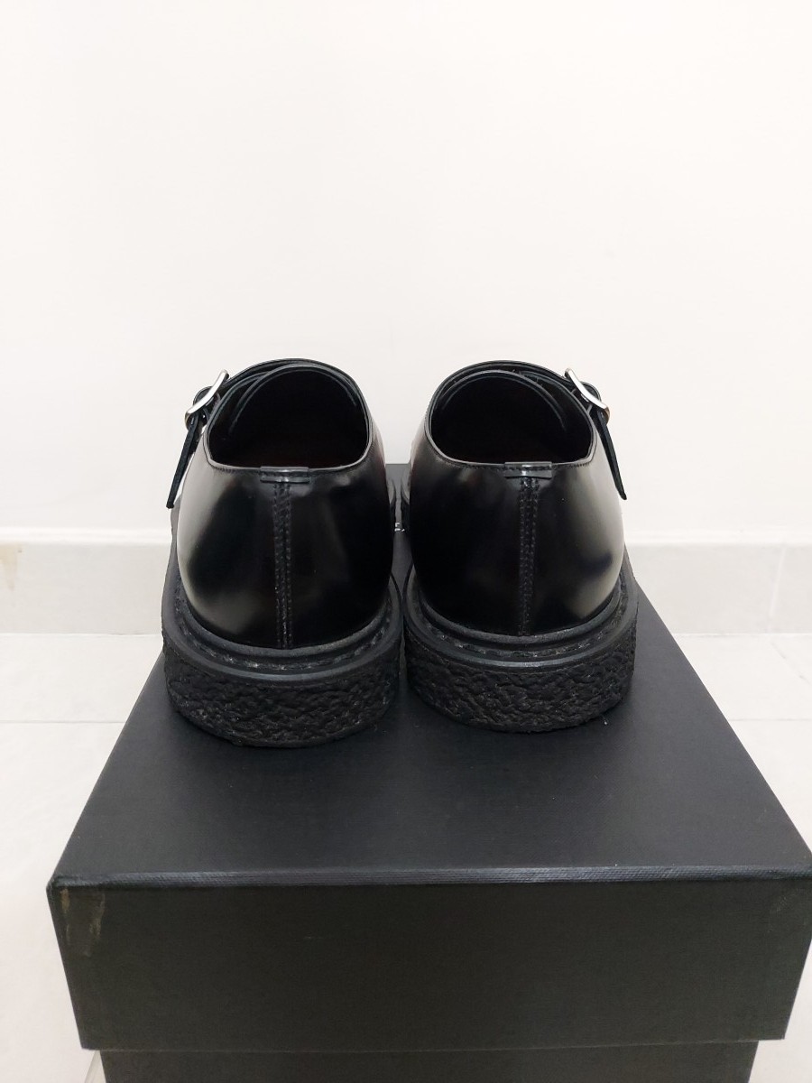 Hedi Slimane - FW14 AW14 Leopard Lurex Monk Black Red Creeper - 5