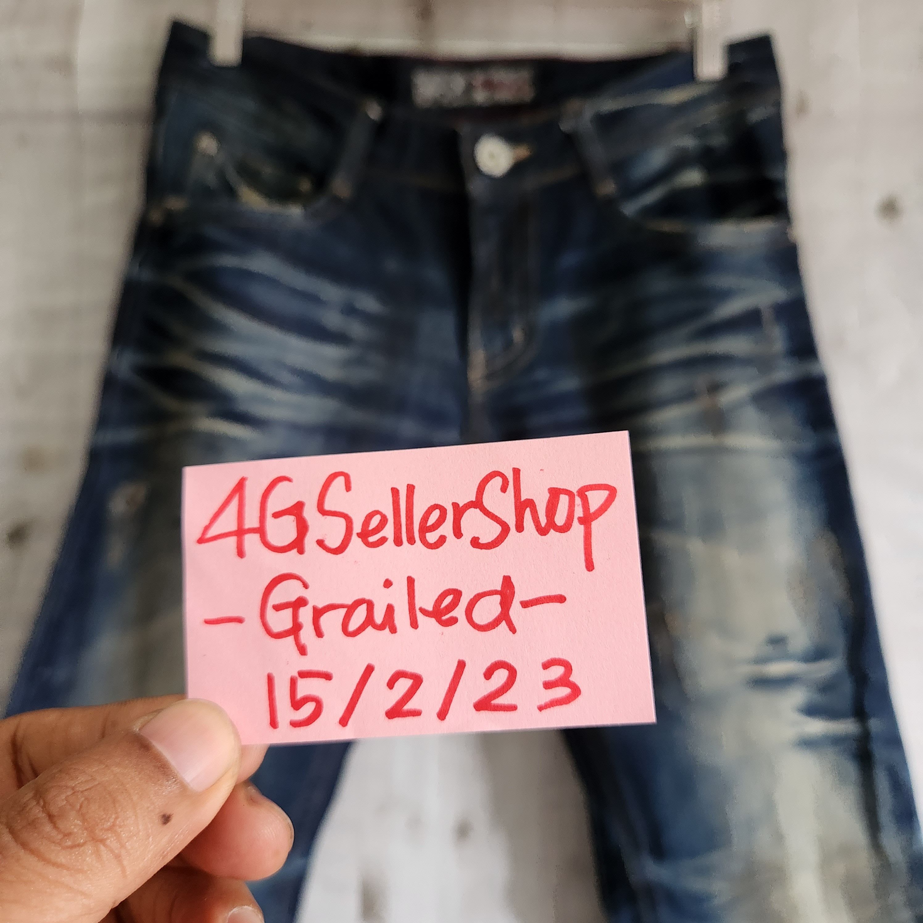 Japanese Brand - Japan Acid Wash DPSR Flare Jeans Distressed Denim - 23