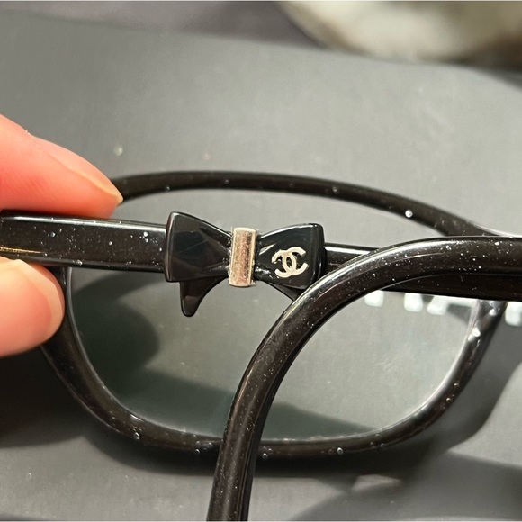 CHANEL CH 3242 714 52mm Bow Logo Black Eyeglasses Frames Italy Coquette 2013 GUC - 8