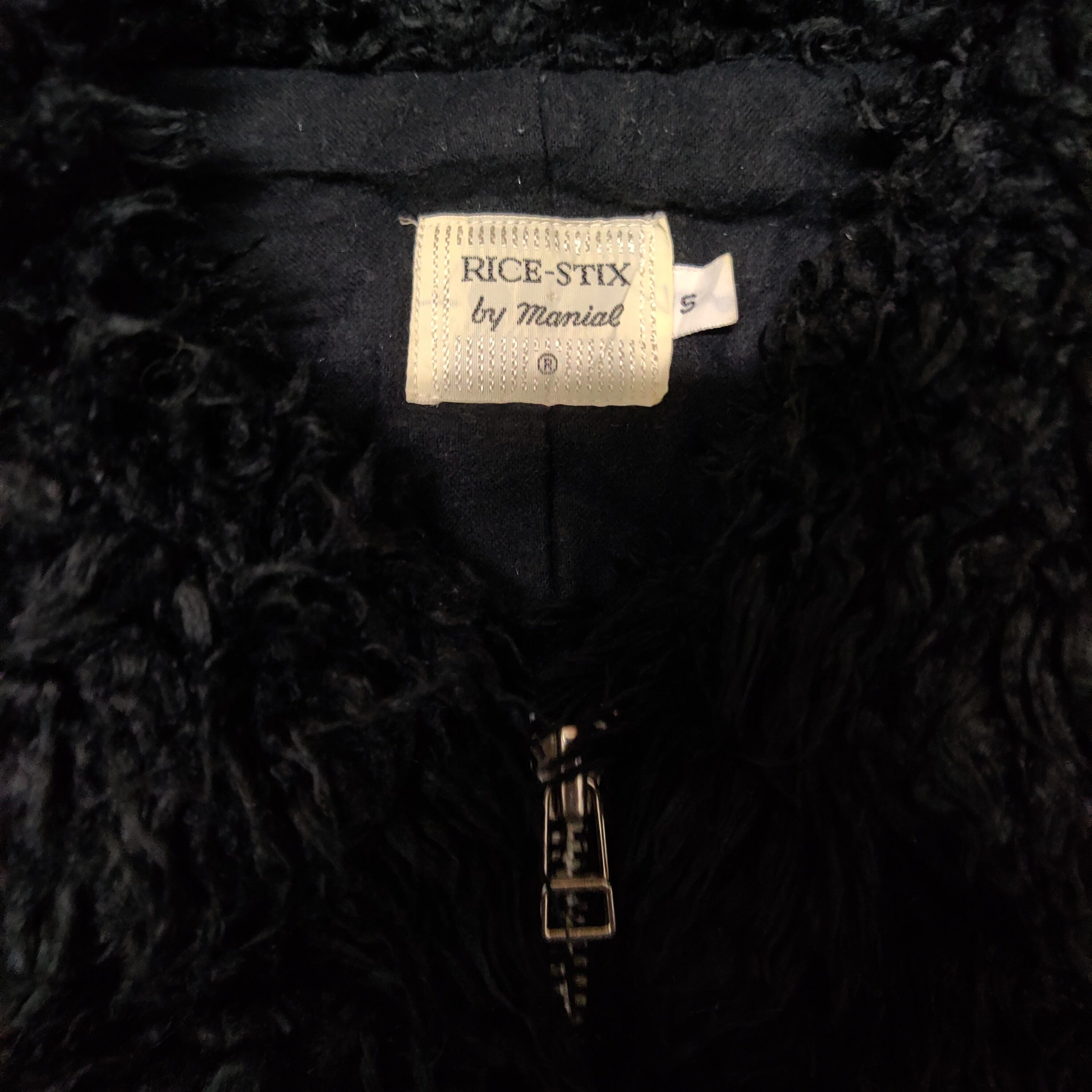 Archival Clothing - Vintage Japanese Brand Rice-Stix by Manial Fur Zip Up - 6