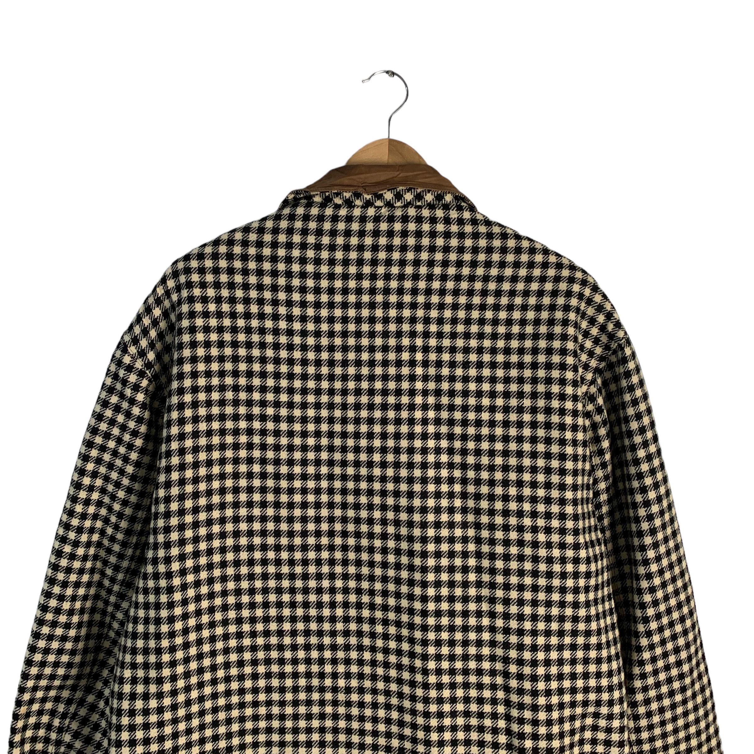 Givenchy Gentlemen Houndstooth Wool Leather Jacket - 6