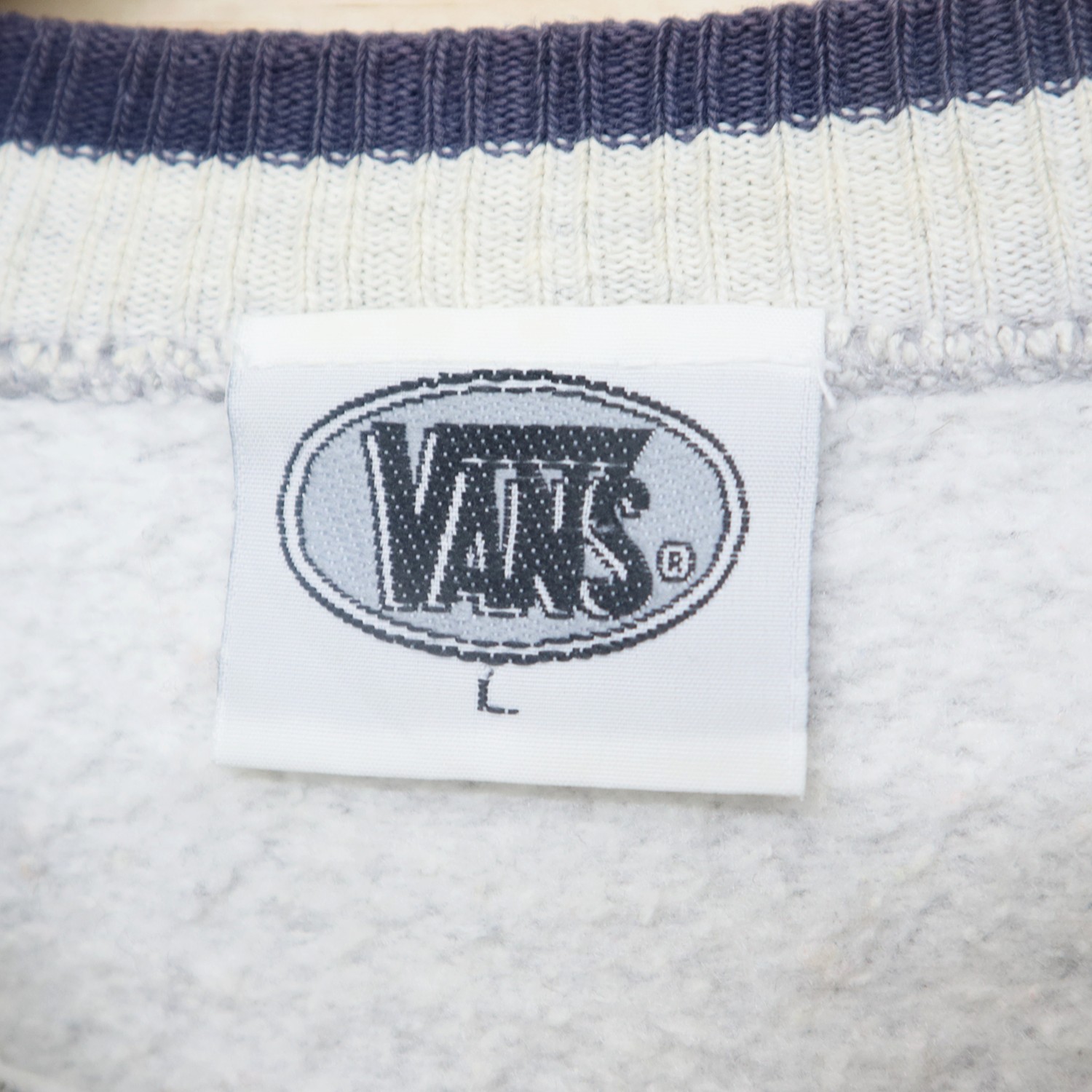 Vintage 90s VANS USA Skateboard Big Logo Sweater Sweatshirt Pullover Jumper - 5