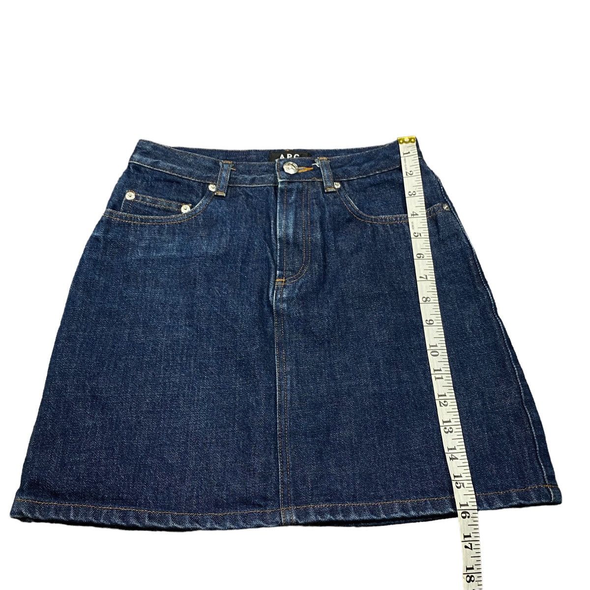 Vintage A.P.C Mini Skirt Denim Jeans - 11