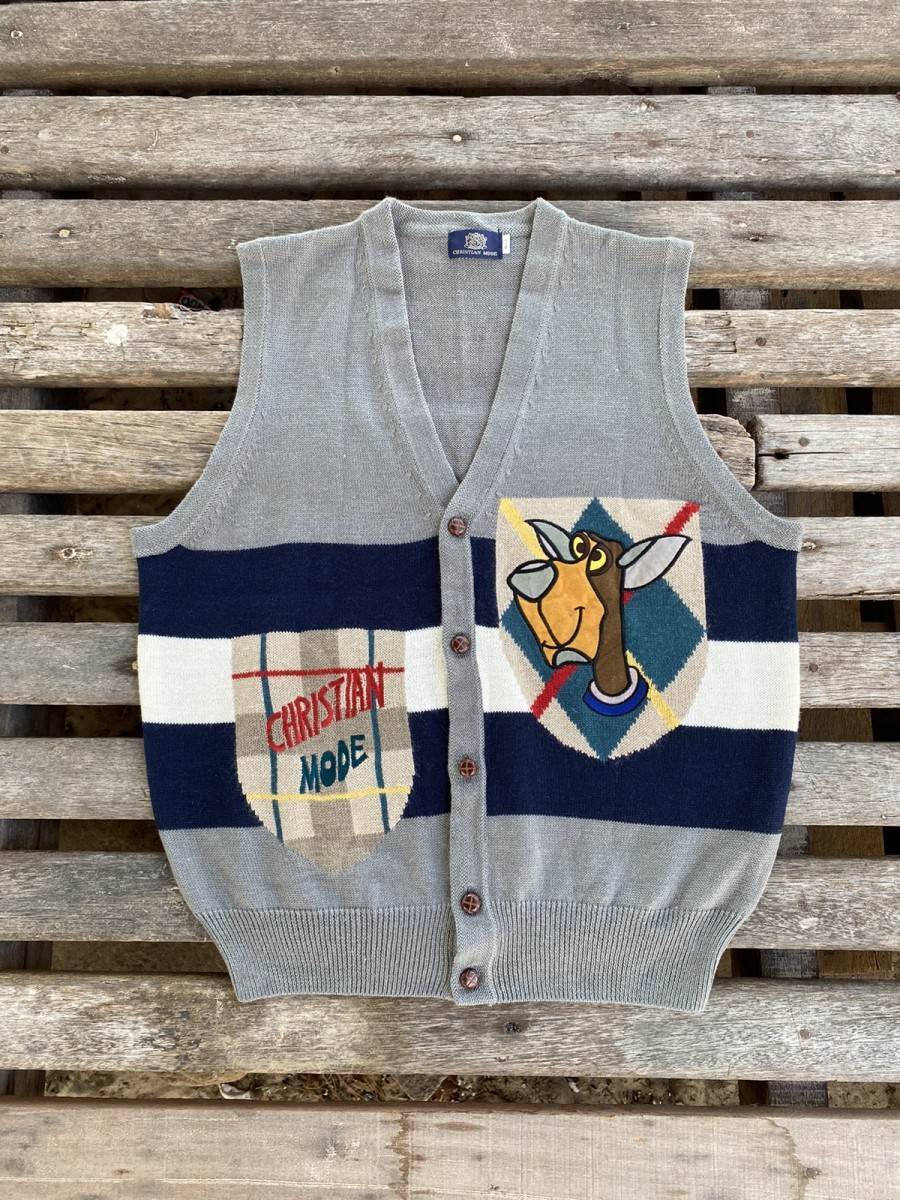 Cardigan - Christian Mode Sleeveless Sweater Cardigan Nice Design - 1