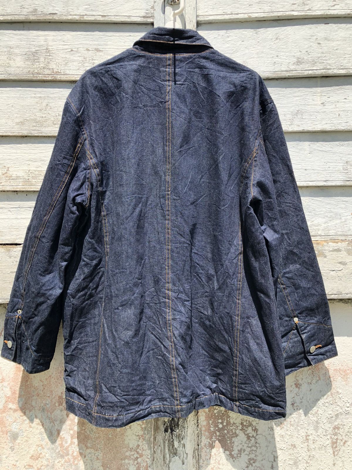 Japanese Brand - Let it Ride 20oz Denim Jacket Cotton Lining - 4