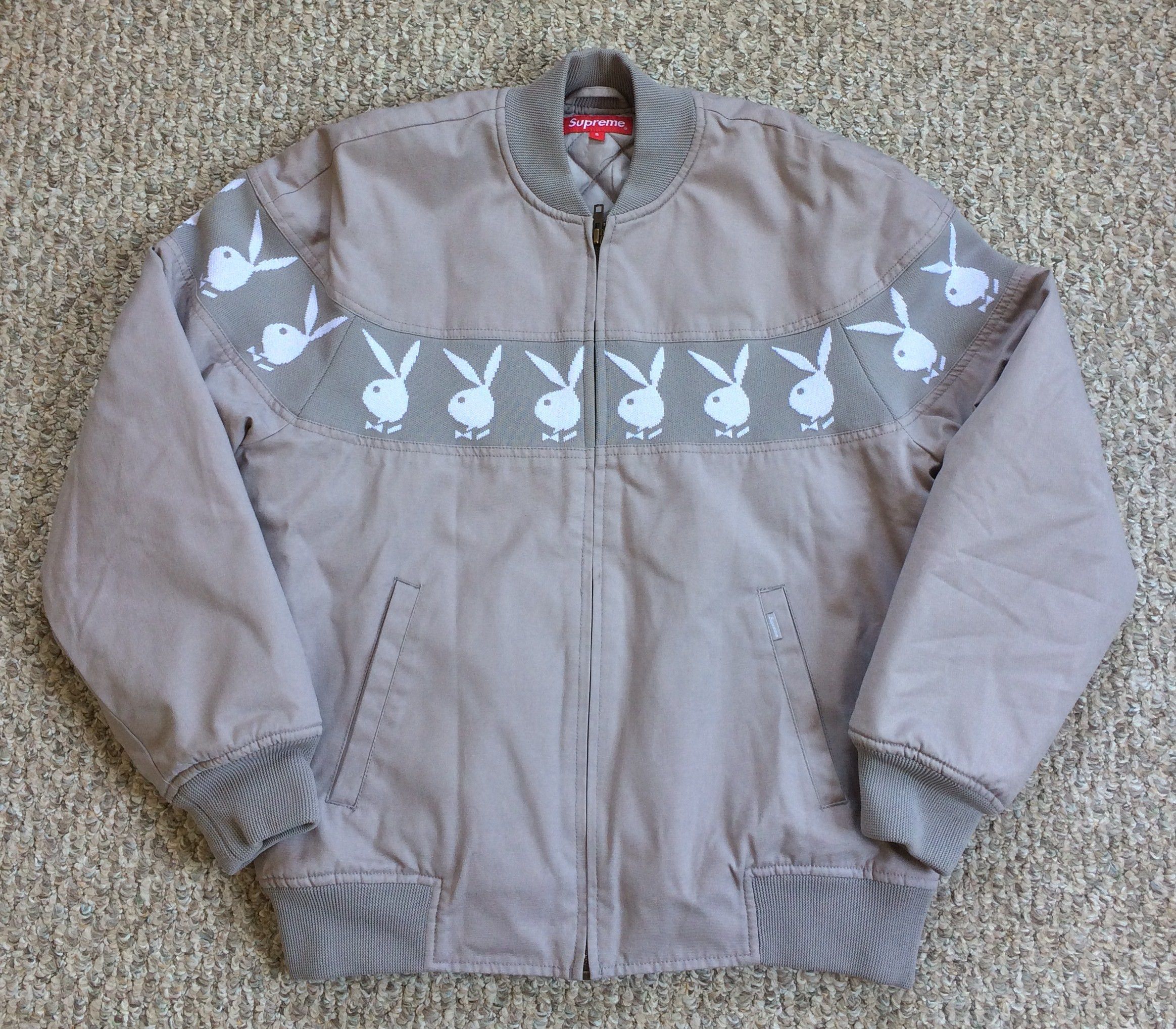 S/S 2019 Supreme x Playboy Crew Jacket size small - 1