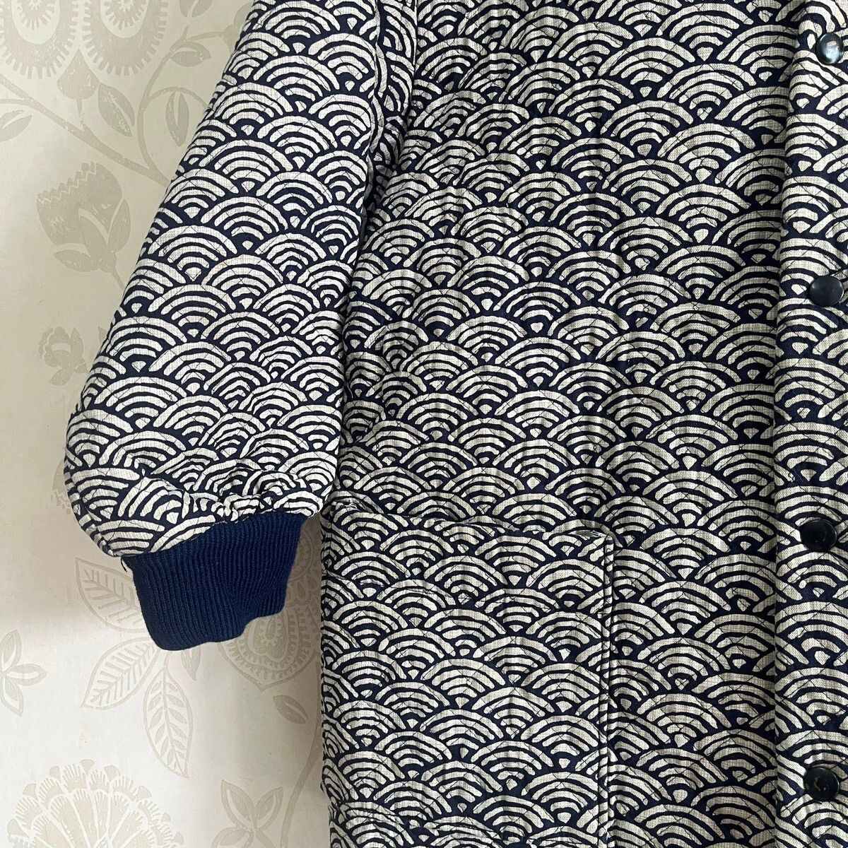 Vintage - Steals Quilted Sashiko Japan Sweater Winter - 6