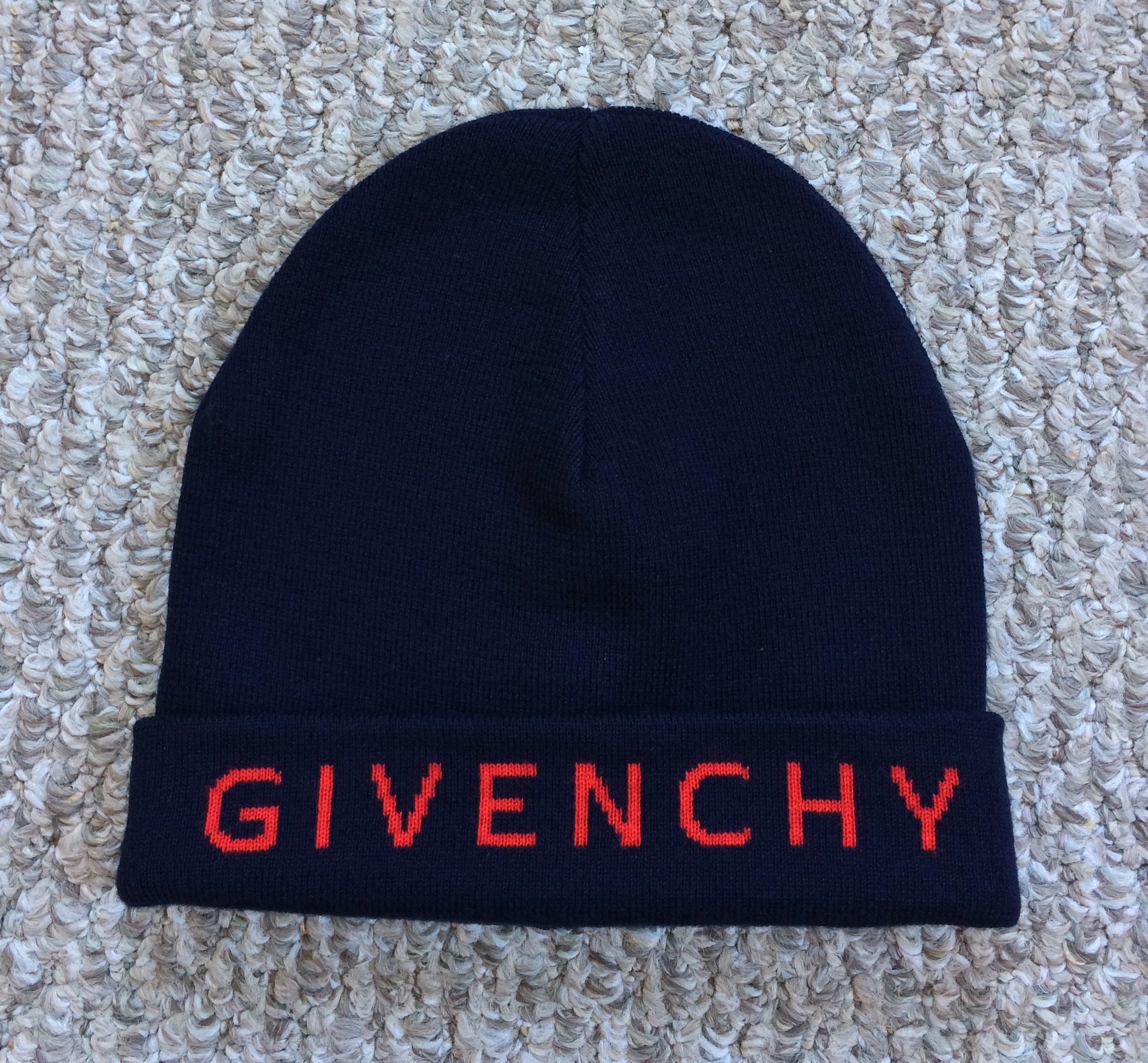 Givenchy Logo Beanie Hat - 1