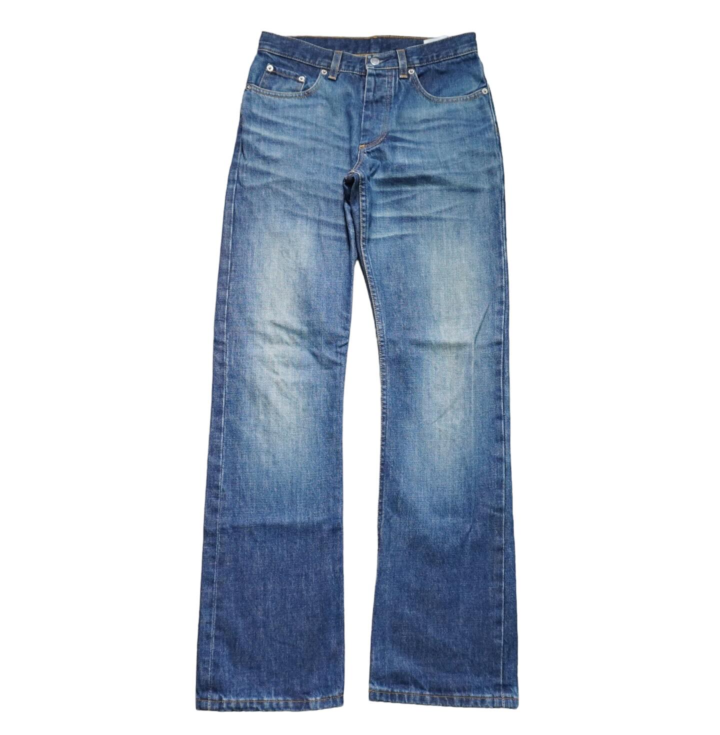 Button Fly Classic Straight Jeans - 1