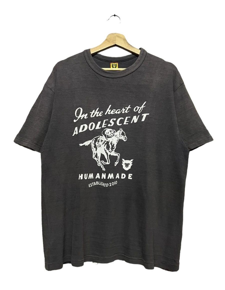 Human Made IN THE ADOLEDCENT Subfaded Loopwheel Tee - 1