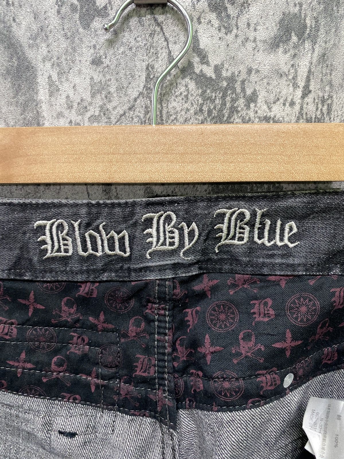 Designer - Japanese Brand BLOW BY BLUE Splash Glitter Bondage Denim - 20