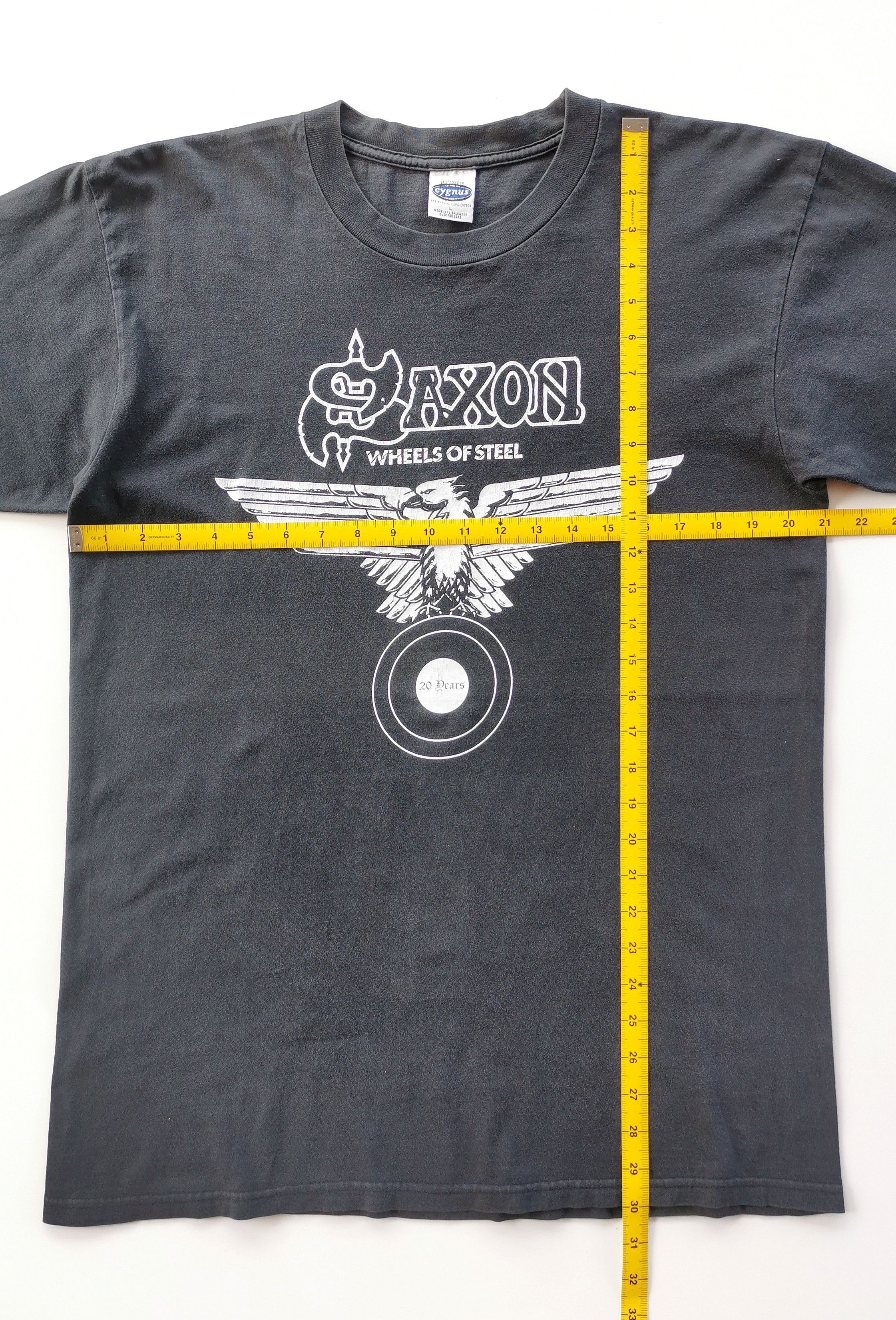 Vintage Saxon Heavy Metal Band Tshirt - 6