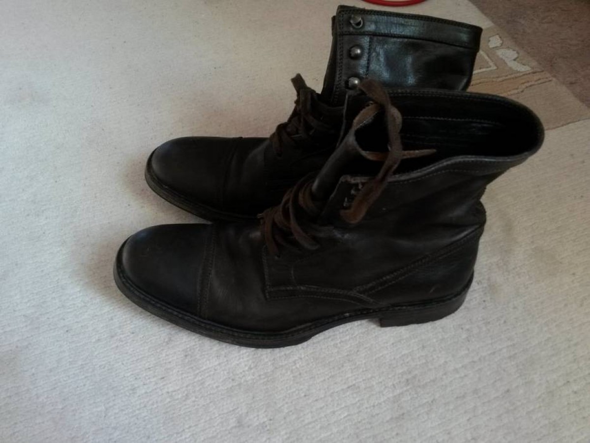 N.D.C. Made By Hand - Handmade Italian Brown Leather Boots EU40 - 6