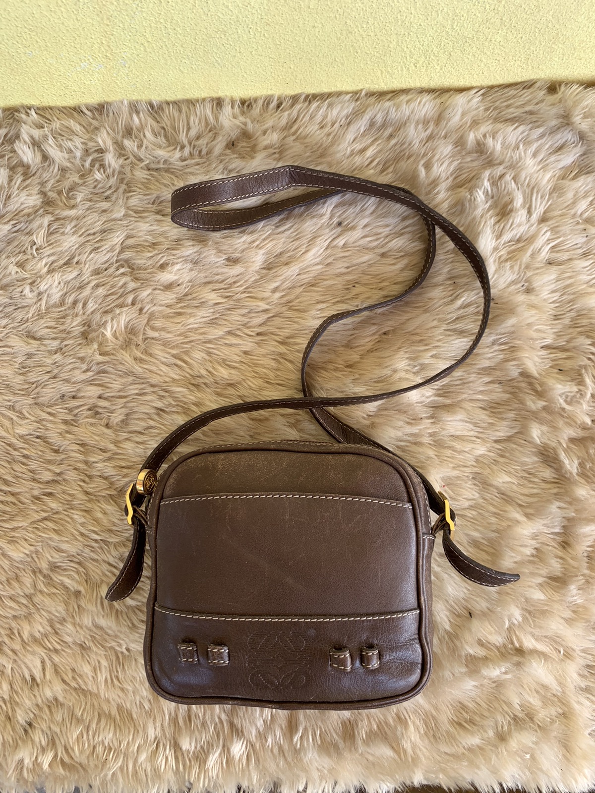 Vintage Loewe Leather Shoulder Bag - 1