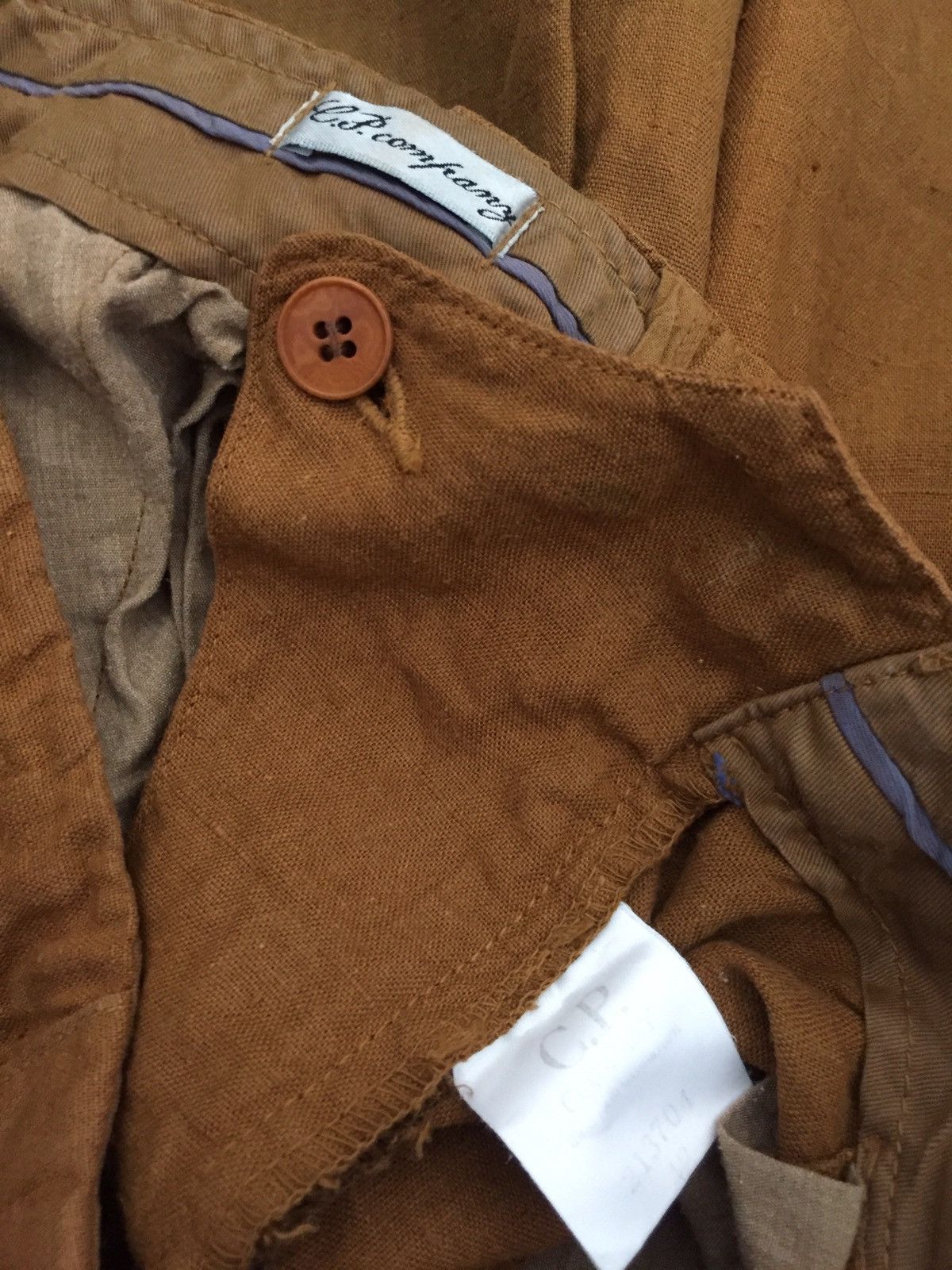 OG CP Company 🇮🇹 Brown Baggy Wide Leg Linen Pants - 6