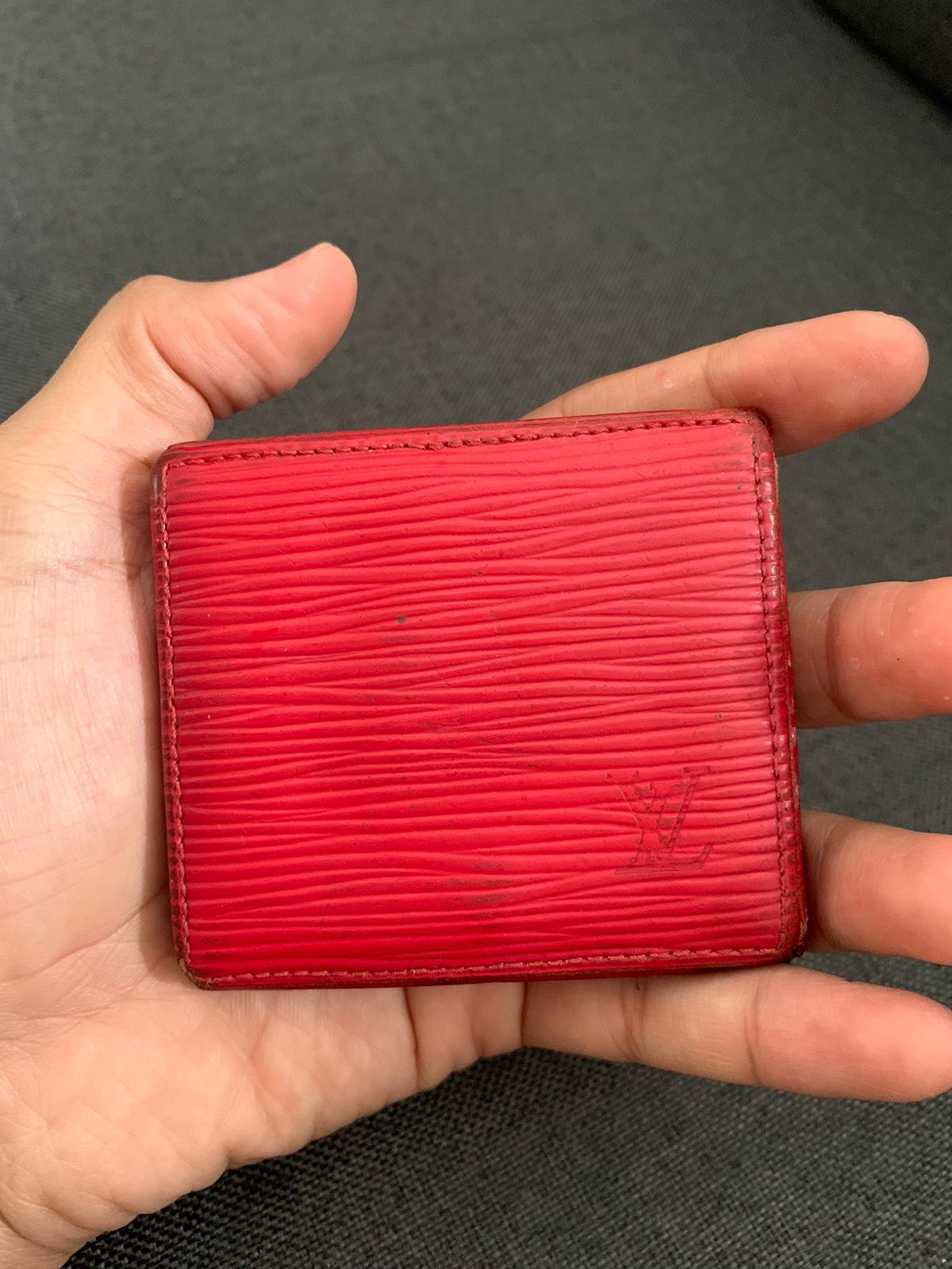 Louis Vuitton Coin Wallet Leather Red - 1