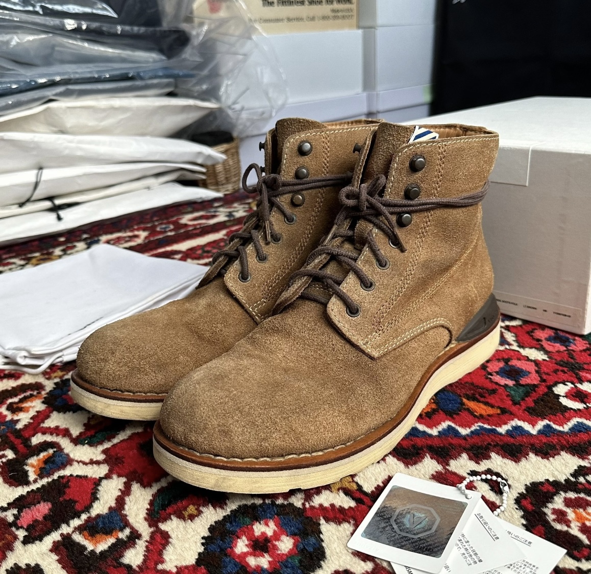 Visvim 11aw virgil boots brown - 2