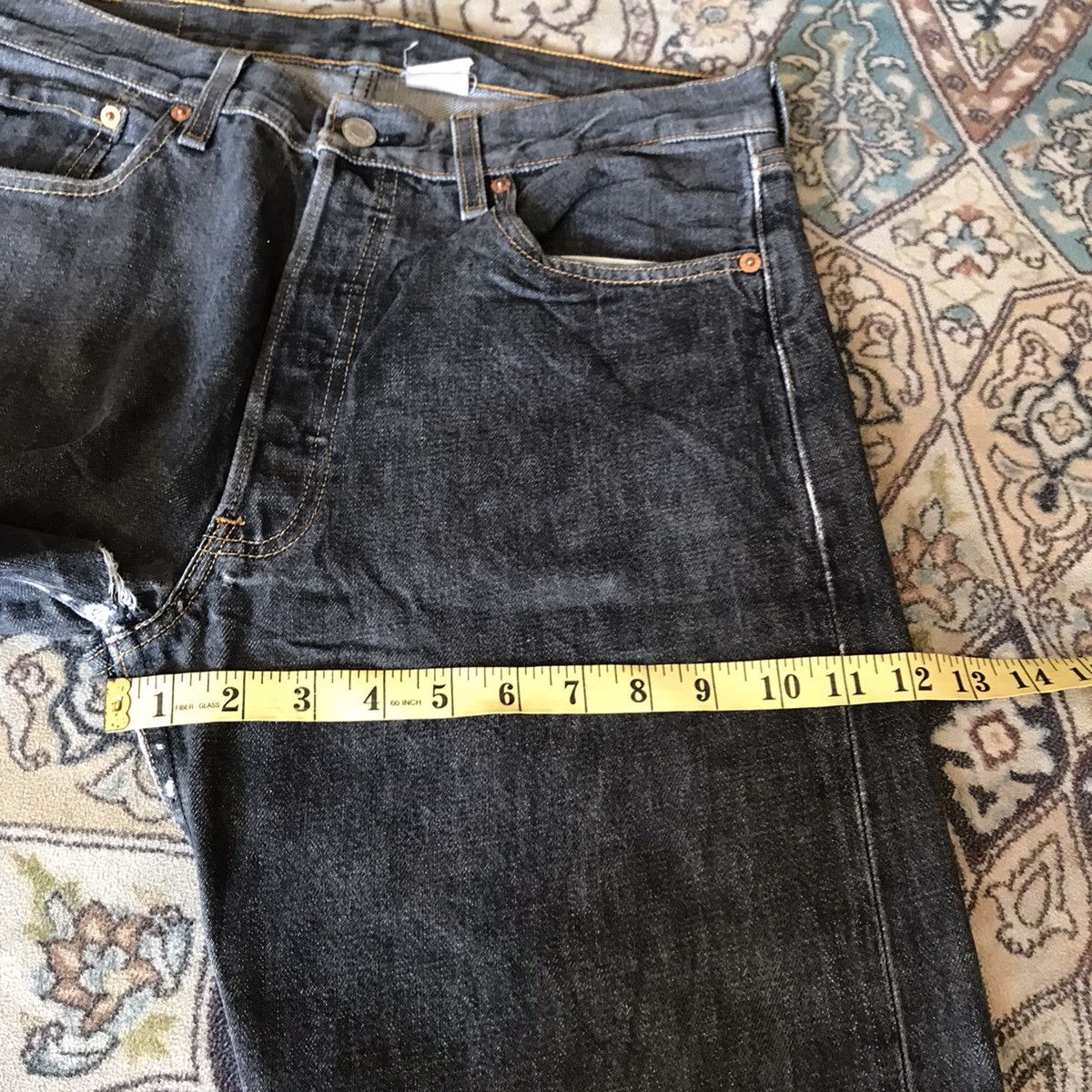 Vintage 90s Levis 501 Distressed Jeans Made in Mexico - 13