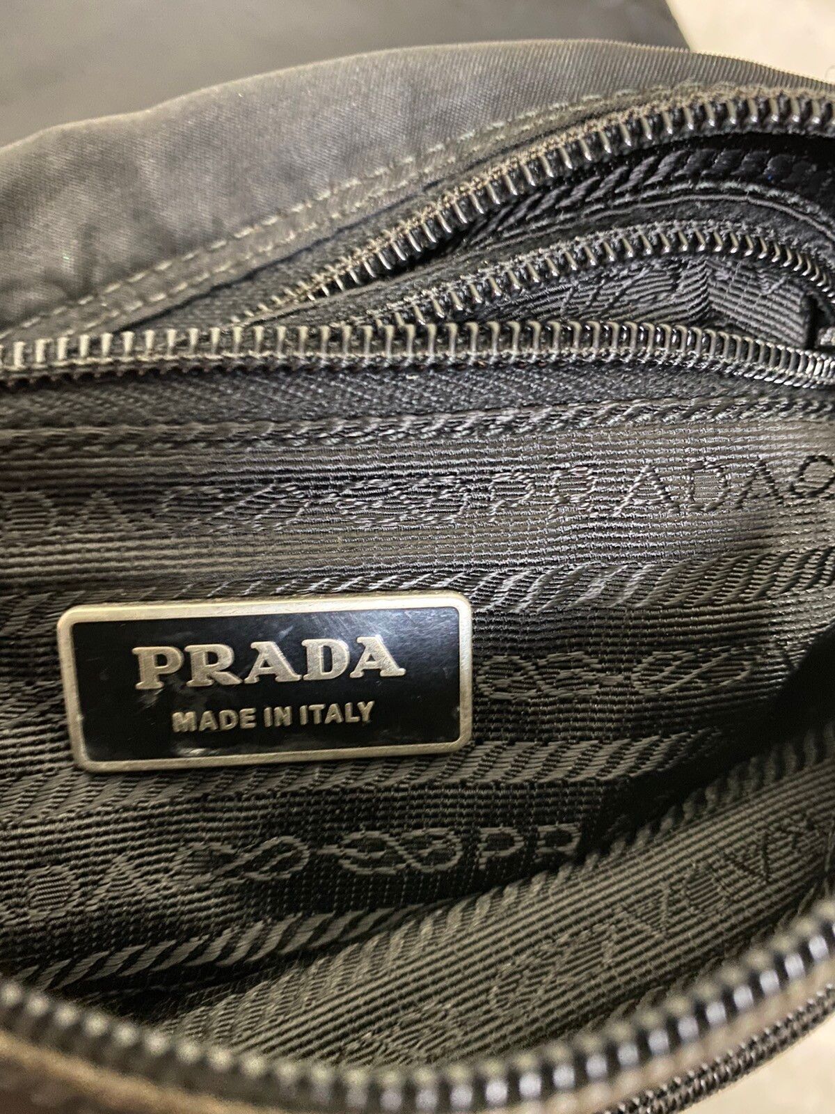 Authentic PRADA Black Tessuto Nylon Shoulder Crossbody Bag - 14