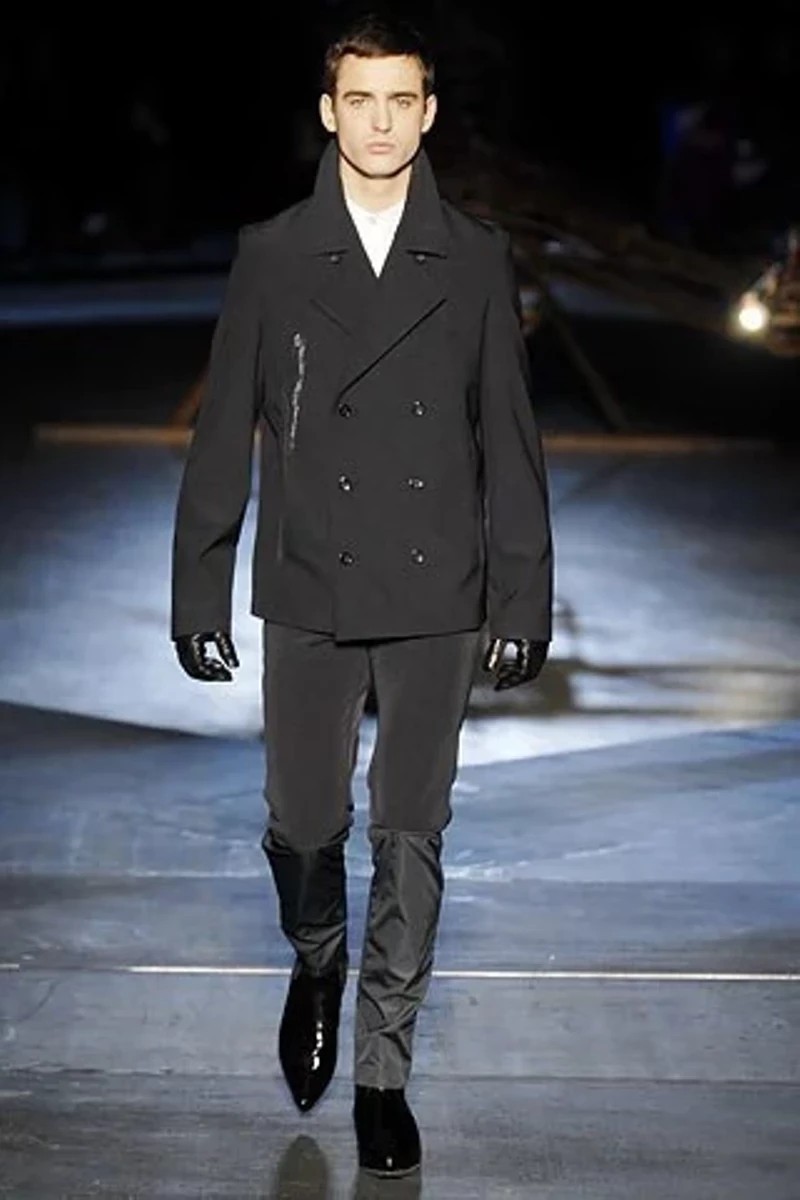 ARCHIVE ! FW2007 double breasted wool coat - 1