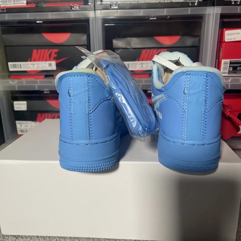 Nike Air Force 1 Low Off-White MCA University Blue Size 7.5 - 3