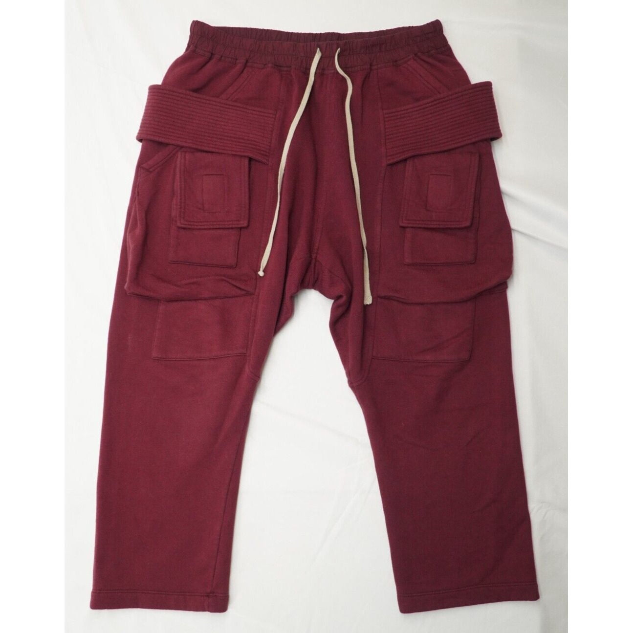 Rick Creatch Cargo Cropped Sweatpant Bruise Red FW20 - 3
