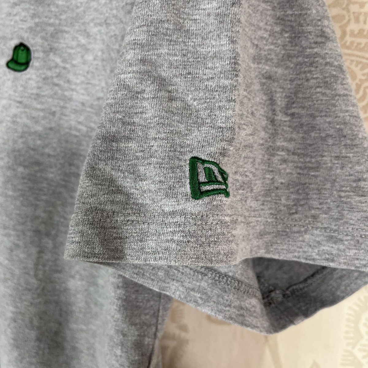 Rare Vintage New Era Cap TShirt With Small Embroidery Logo - 12
