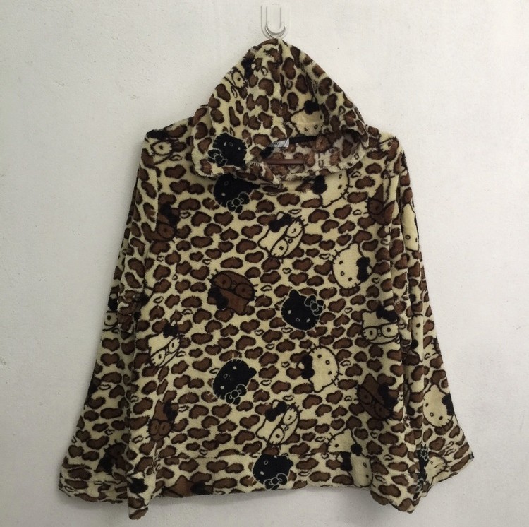 Japanese Brand - Full print hello kitty cartoon fleece hoodie - 2