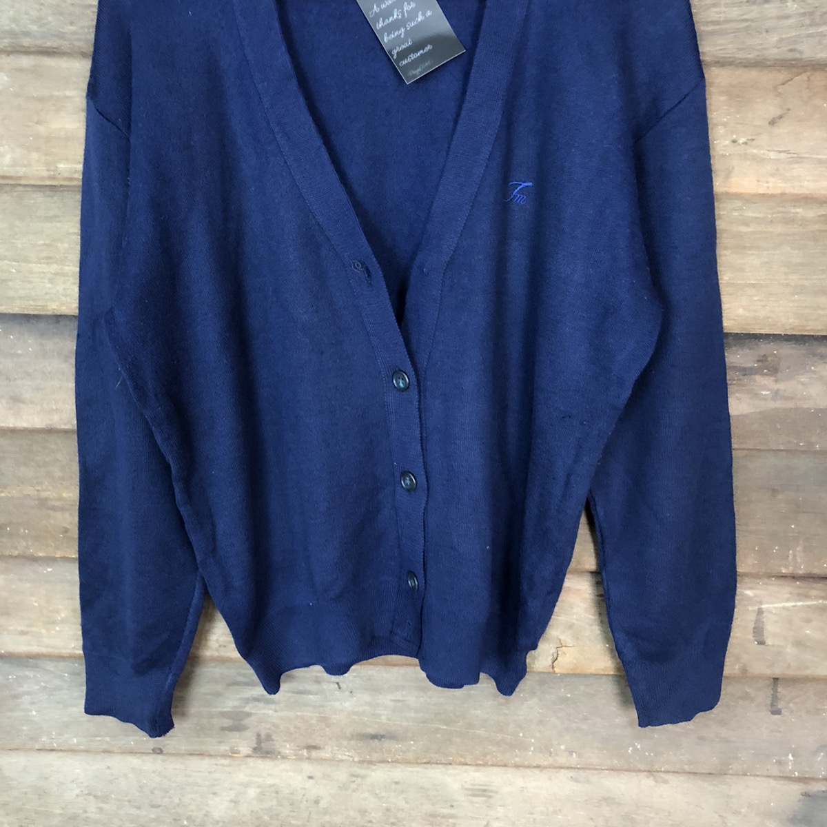 Cardigan - Superior Mind Dark blue Cardigan knitwear #5007 - 3