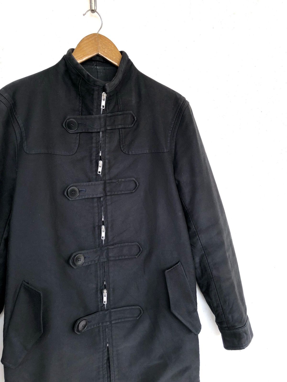 FW02/03 Goth Mandarin Collar Tactical Coat Jacket - 4