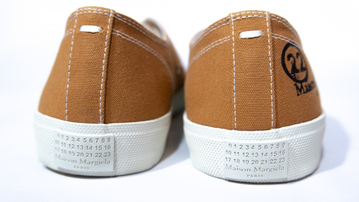 Tabi Canvas Sneakers Shoes Tan/Brown - 3