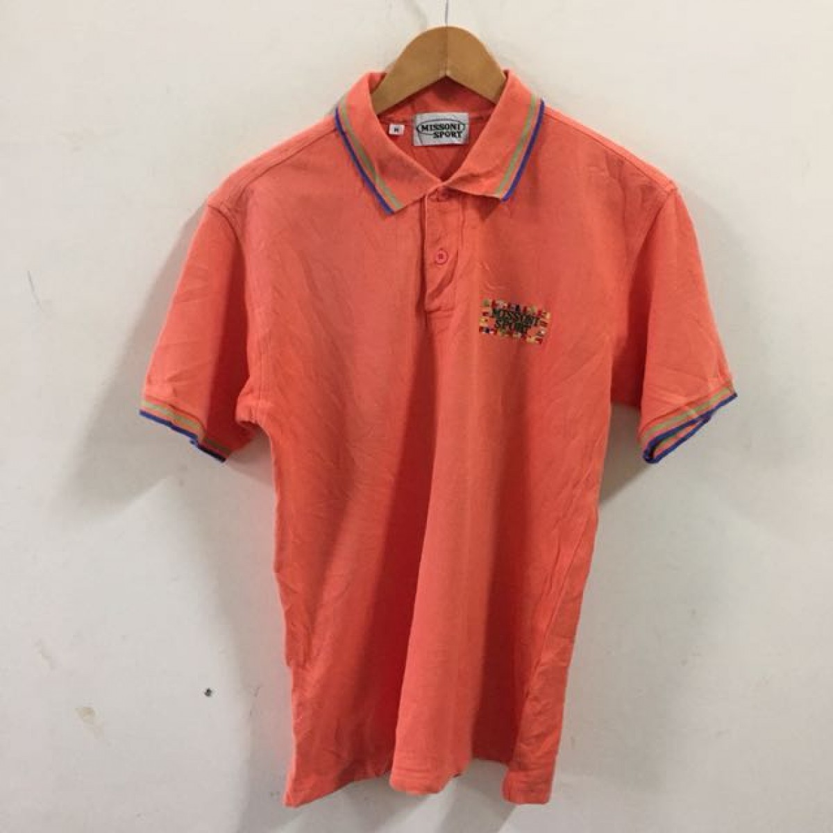 Missoni Sport Polo shirt size m medium orange - 1