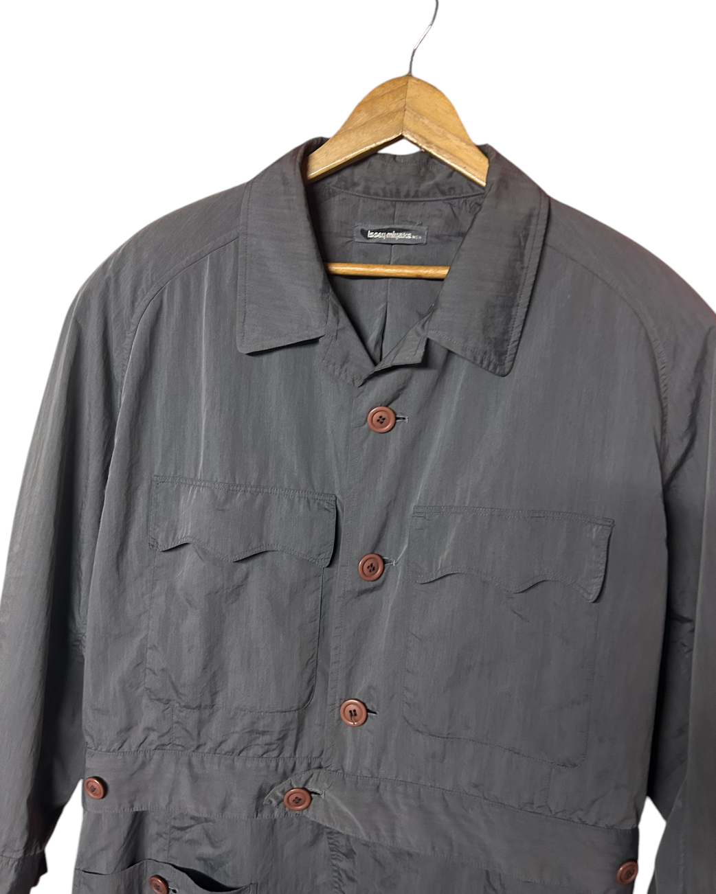 80s Issey Miyake long jacket detachable to bomber jacket - 8