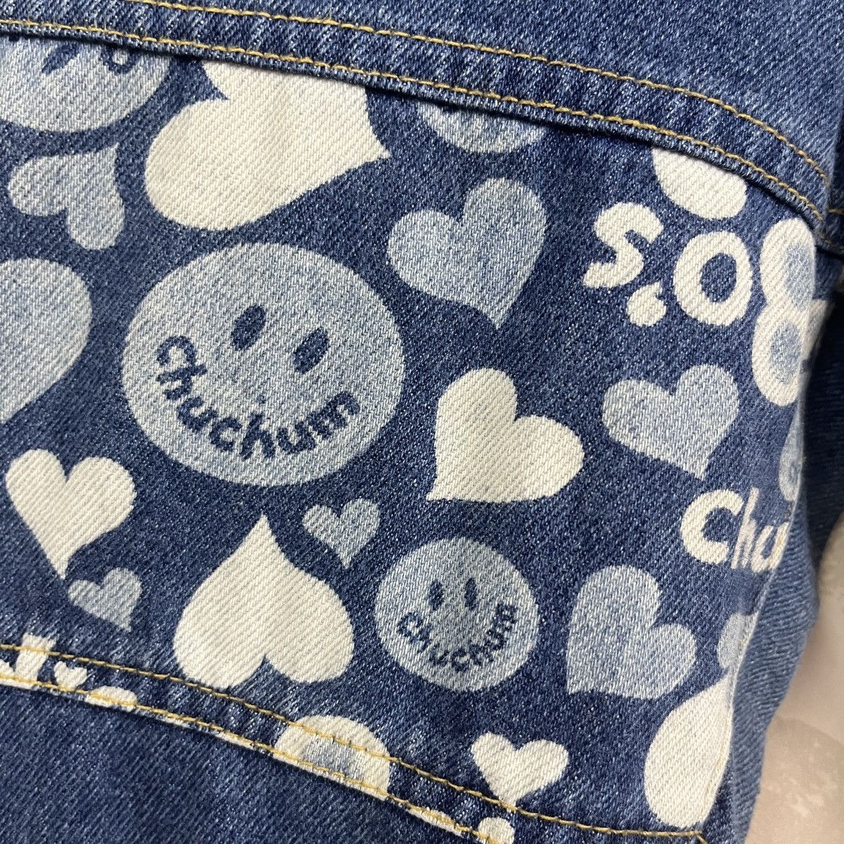 Vintage - Hysteric Flared Chuchum Full Printed Patches Denim Jeans - 12