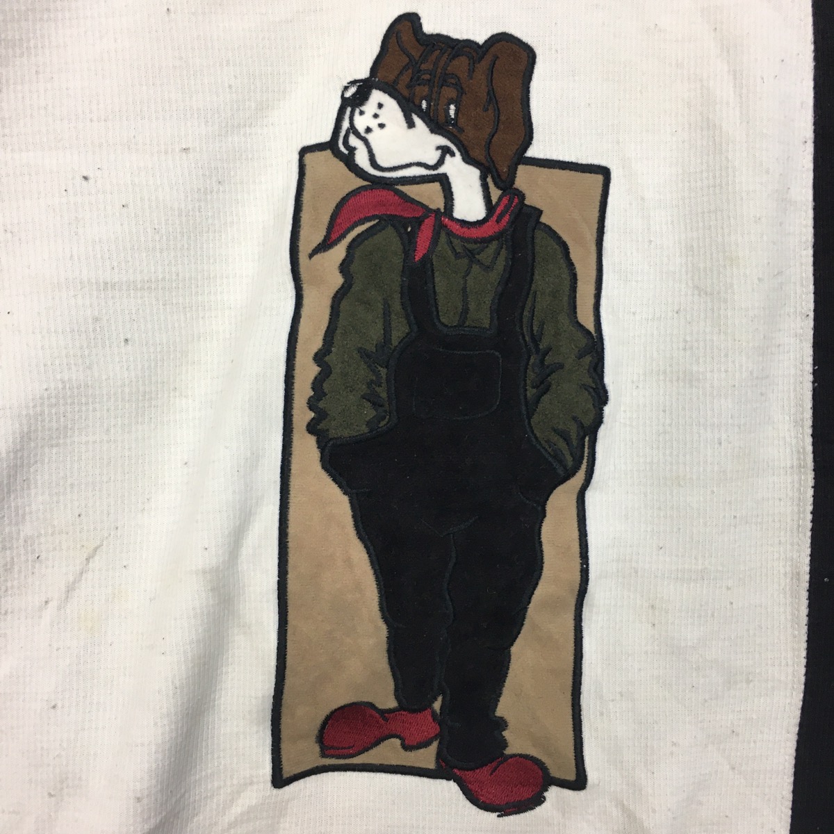 Vintage - Vtg CLAUDIO VALENTINO Dog Pet Sweatshirt Embroidery L - 7