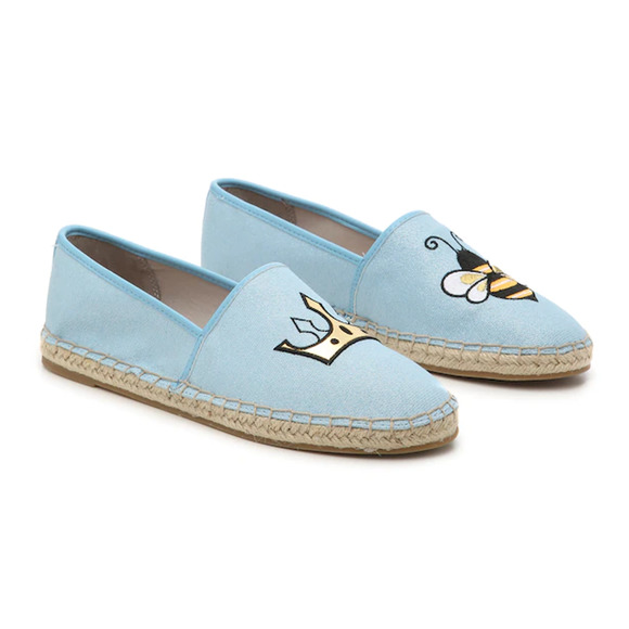 Circus by Sam Edelman Leni 6 Espadrille Flats Slip-On Queen Bee Patch Blue 8.5M - 1