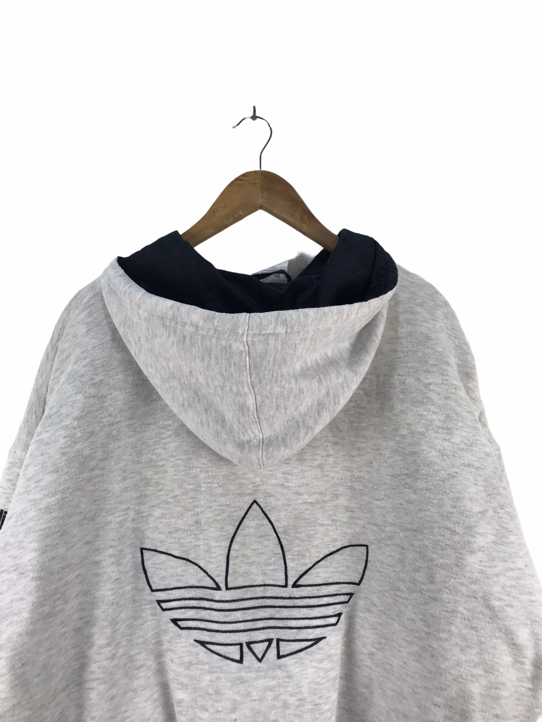 Vintage Adidas Logo Spellout Hoodies Jacket - 4