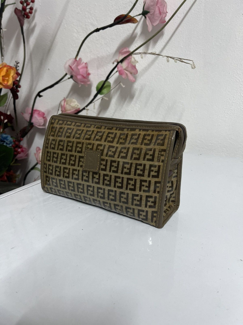 Vintage Fendi Monogram Clutch Bag - 1