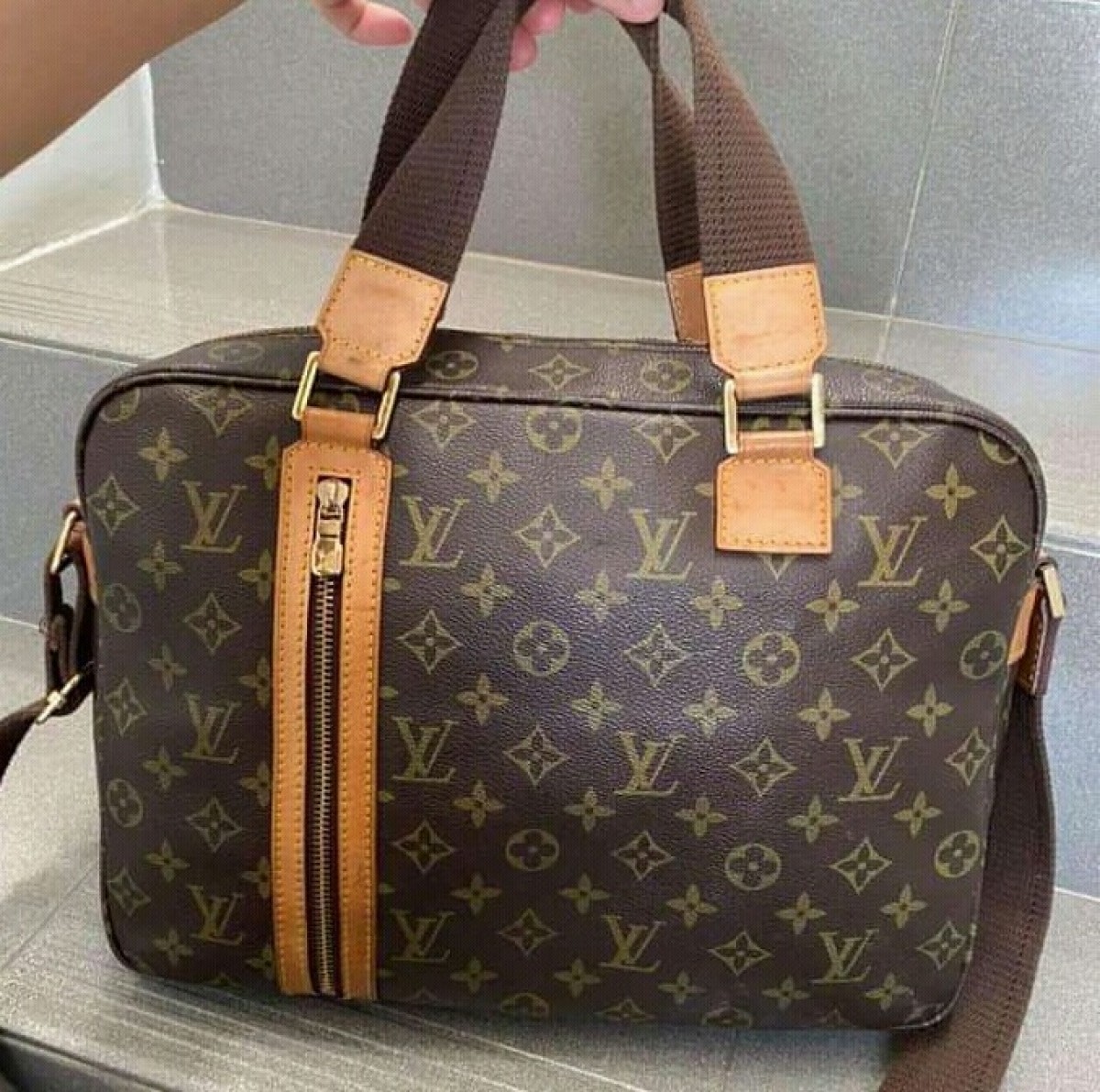 $1350 Sac Bosphore monogram canvas messenger bag - 3
